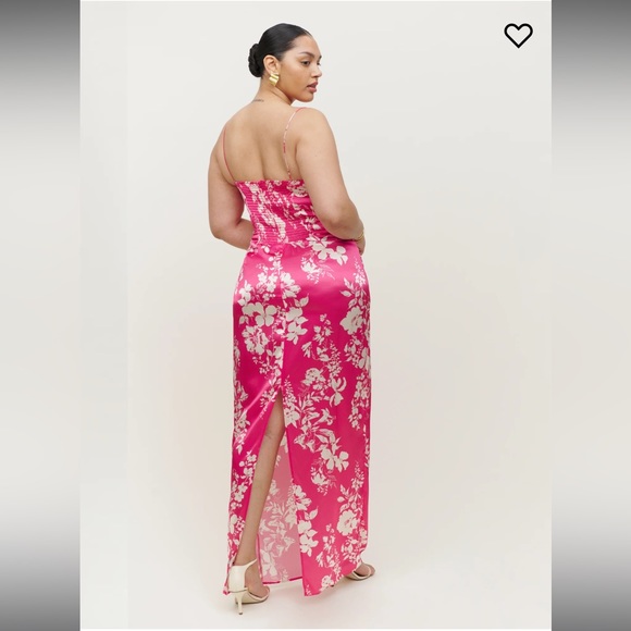 COPY - Reformation Frankie Dress 8 - HotHouse Pink - new Without tags - Picture 7 of 8